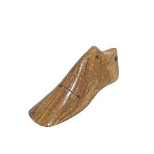 Vintage Child Size wooden shoe last shoemakers form store display wood item